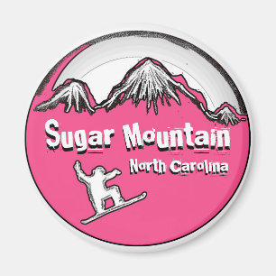 Aimant de snowboard de Sugar Mountain North Caroli