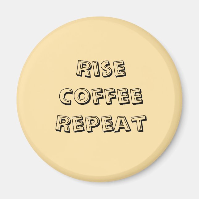 Aimant de soumission de café motivationnel (Devant)