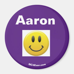 Aimant de sourire violet Aaron