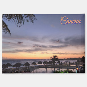 Aimant de souvenir de Cancun Mexique