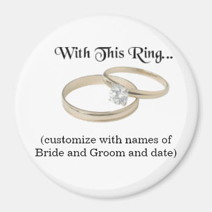 Aimant de souvenir de mariage