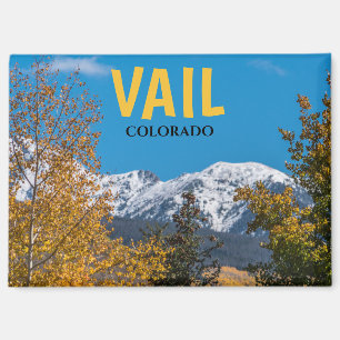 Aimant de souvenir des montagnes de Vail Colorado
