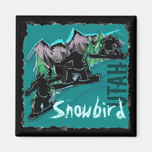 Aimant de surf des neiges de l'Utah de Snowbird