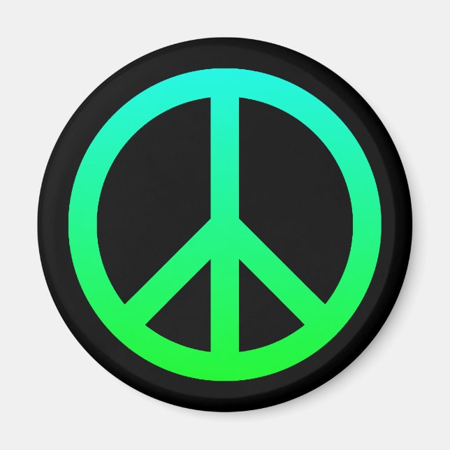 Aimant de symbole de paix (Devant)