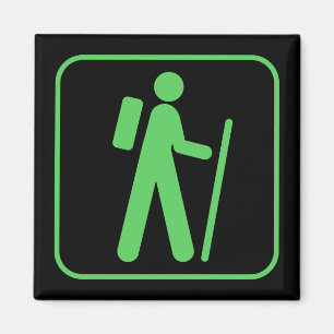 Aimant de symbole de randonnée