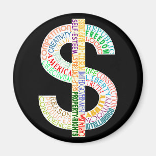 Aimant de symbole dollar