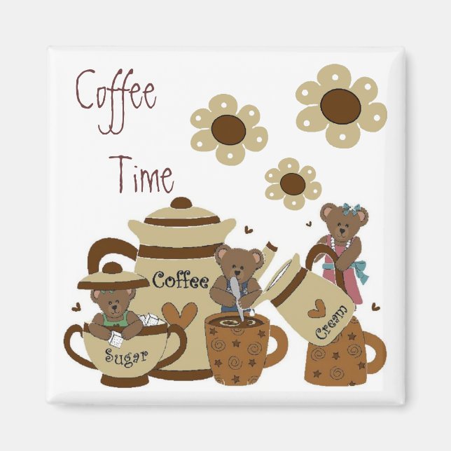 Aimant de temps de café (Devant)