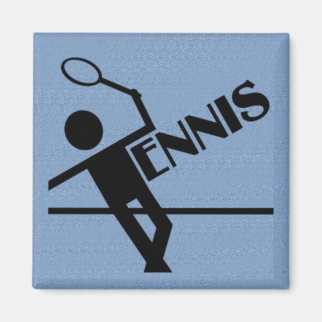 Aimant de tennis, personnaliser (Devant)