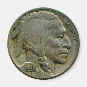 Aimant de têtes de nickel "Buffalo" américaines 19