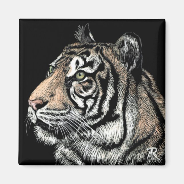 Aimant de tigre #3 (Devant)