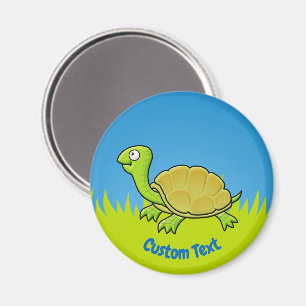 Aimant de tortue caricaturale