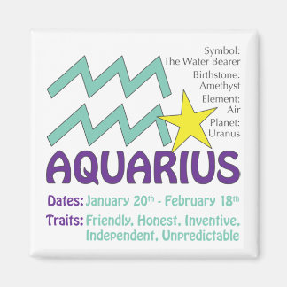 Aimant de traits d'aquarius