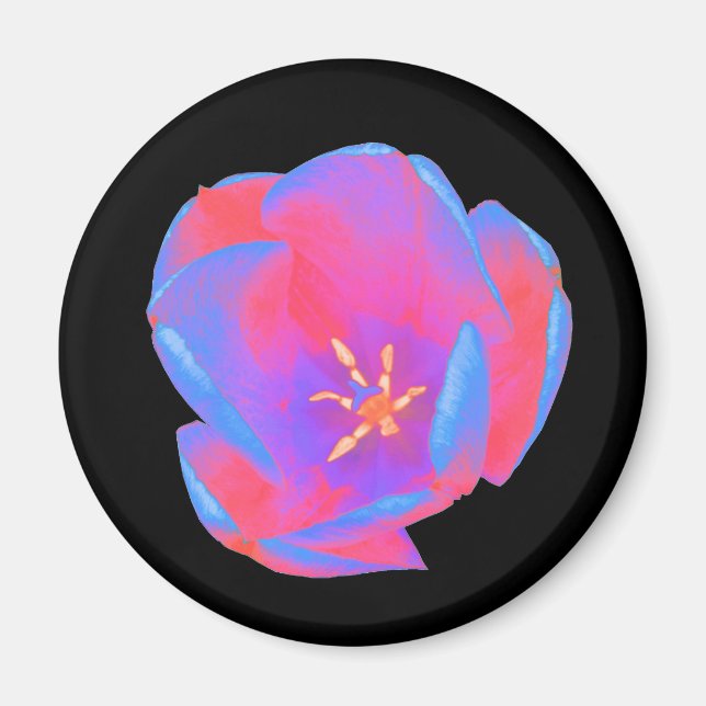 Aimant de tulipe fluorescent (Devant)