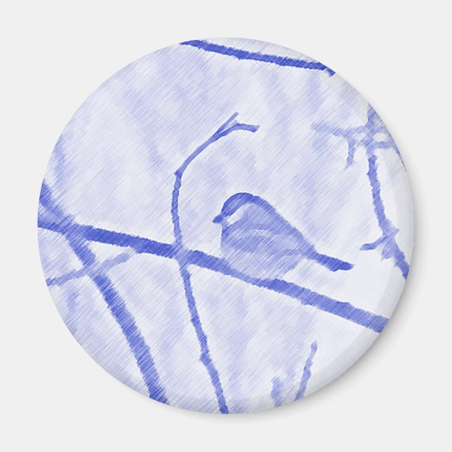 Aimant de vie de chickadee (Devant)