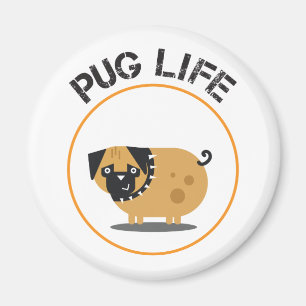 Aimant de vie de chien Pug