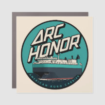 Aimant de voiture Logo Magasin de skate Rétro 80's