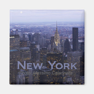 Aimant de voyage de New York City Twilight