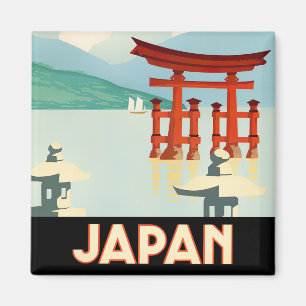 Aimant de voyage vintage japonais