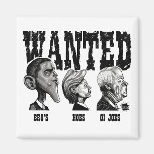 Aimant de WANTED-POSTER