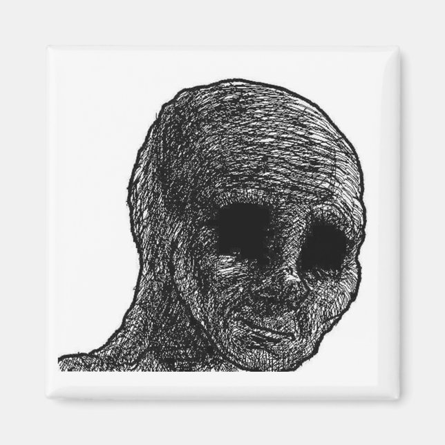 Aimant de Wojak foncé (Devant)