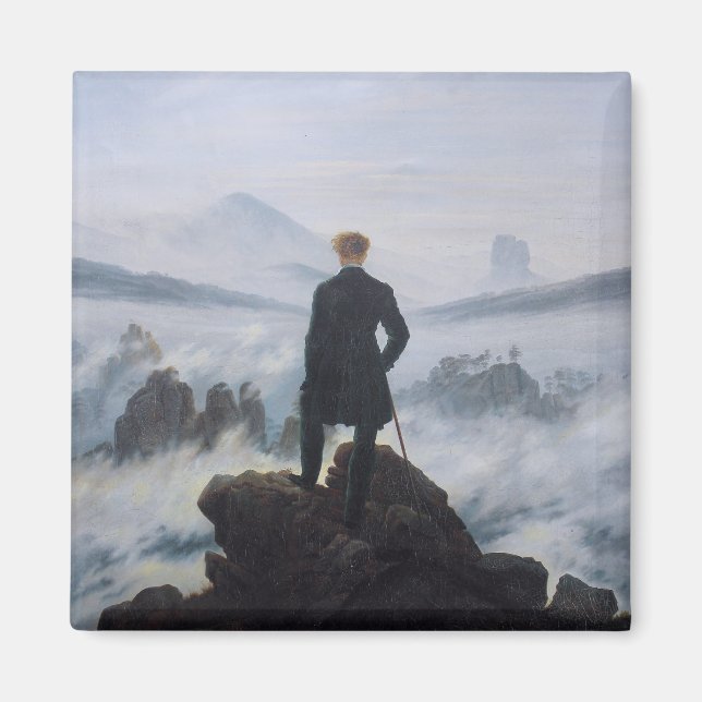 Aimant Déambulateur au-dessus de la mer de brouillard (Devant)