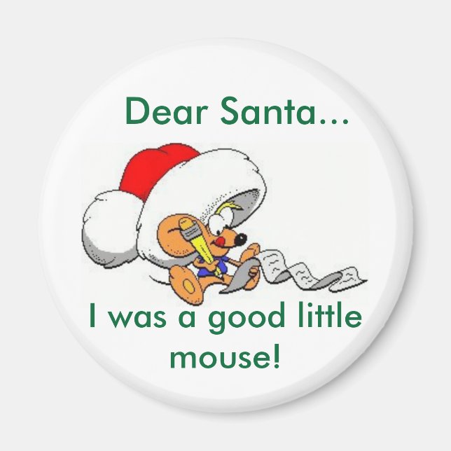 Aimant Dear Santa Mouse (Devant)
