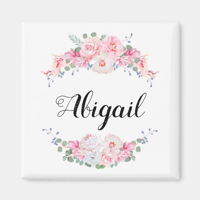 Aimant d'échange floral personnalisé (Devant)