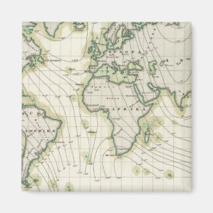 Aimant Déclinaison magnétique du monde