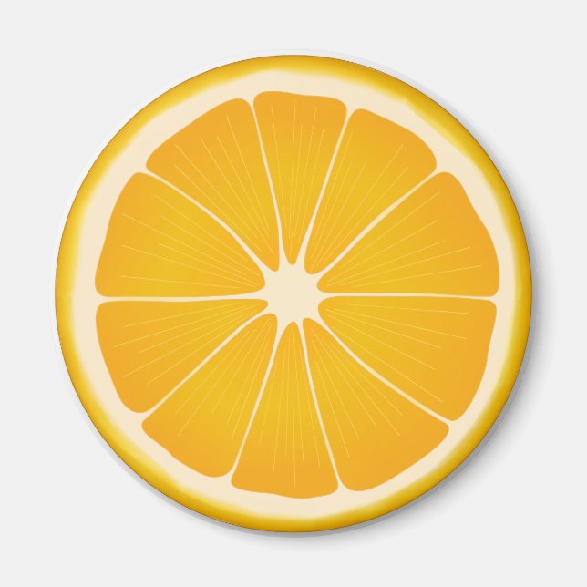 Aimant Décor frigo à fruits doux orange (Devant)