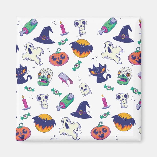 Aimant Décor motif d'Halloween (Devant)