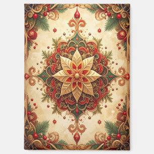 Aimant décoratif de Noël rouge vert pour les Fêtes