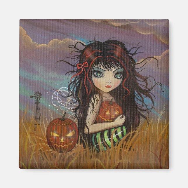 Aimant décoratif fée d'Halloween (Devant)