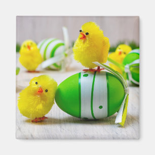 Aimant Décoration de Pâques - OEufs et poussins de Pâq