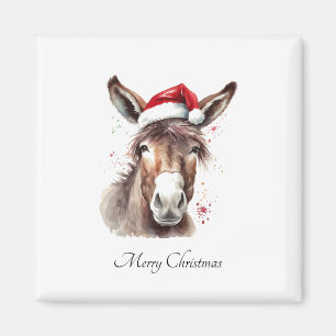Aimant Décoration de réfrigérateur de Noël pour âne de fe
