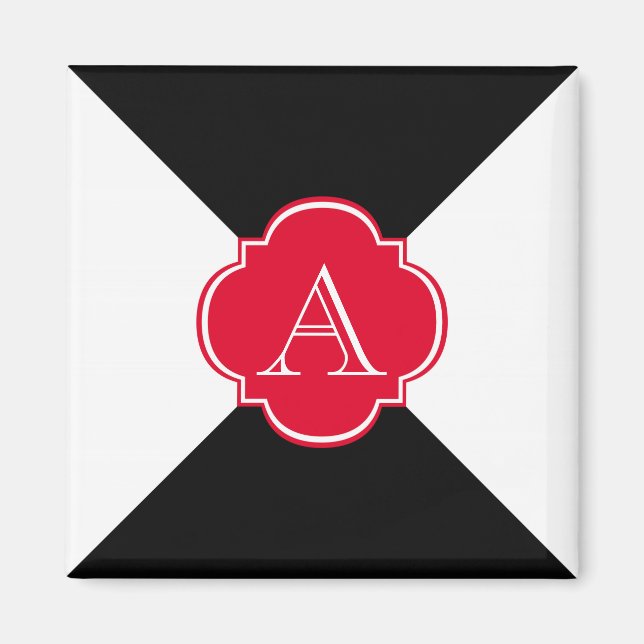 Aimant Décorations de monogramme (Devant)