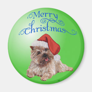 Aimant Décorations de Noël de Terrier Cairn