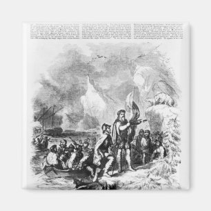 Aimant Découverte de l'Amérique par John et Sebastian