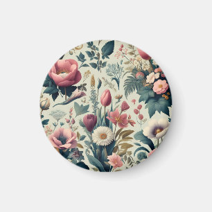 Aimant Découvrez un motif botanique floral printanier épo