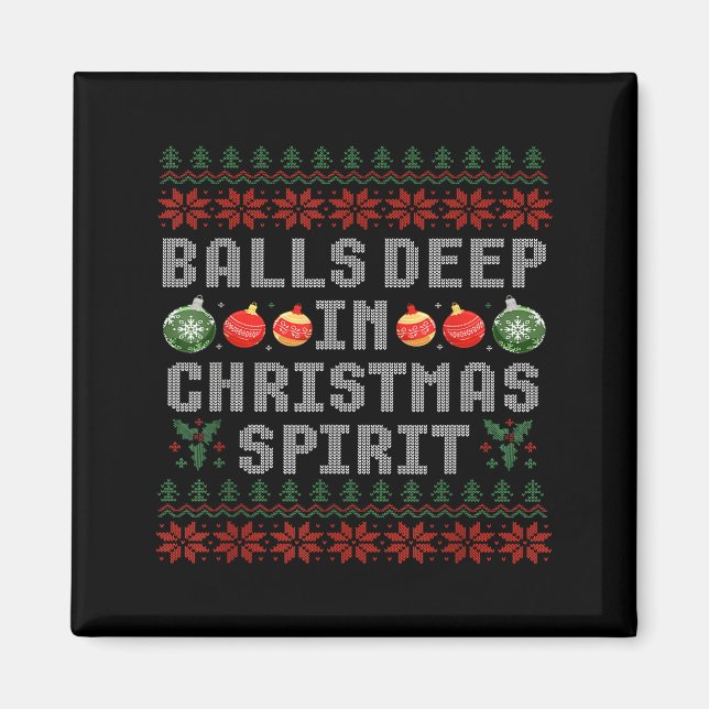 Aimant Deep In The Christmas Srit Matching Couples Ugly  (Devant)