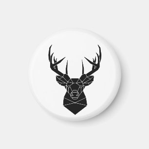 Aimant Deer Head Fichier Ai Géométrique Deer Silhouette
