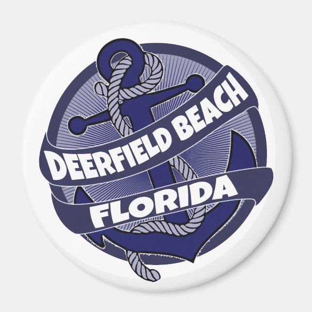 Aimant Déerfield Beach Floride ancre magnétique tourbillo (Devant)