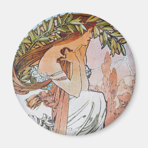 Aimant Déesse de la Lune bleue Vintage