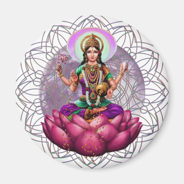 Aimant Déesse Lakshmi mandala (Devant)