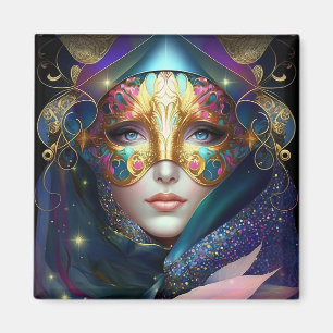 Aimant Déesse masquée cosmique Queen Imaginaire Art Magne