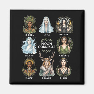 Aimant Déesses lunaires sorcières païennes art divin fémi