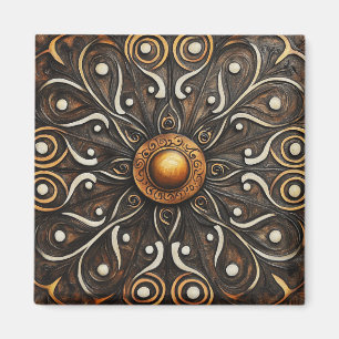 Aimant Défilement orné avec Golden Center 4