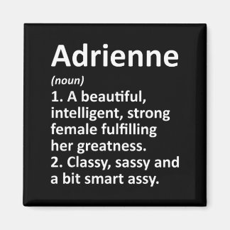 Aimant Définition d'Adrienne Nom Personnalisé Drôle