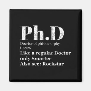Aimant Définition de PhD humouristique graphique pour can