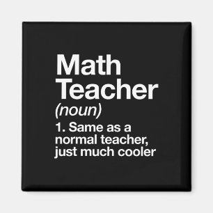 Aimant Définition de professeur de mathématiques drôle By