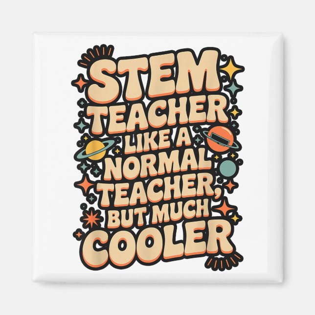 Aimant Définition de professeur de STEM drôle de science  (Devant)